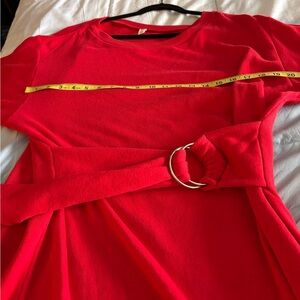 BP Vibrant Red Knit Tunic dress